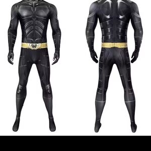 Batman Black and Gold Costume for Men Jumpsuit, No Cape